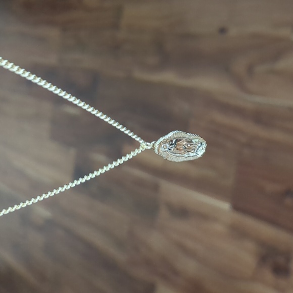 All Saints Saint Engraved Chain Necklace Pendant With All Saints Dust Bag Nwt❤️ - Picture 3 of 10